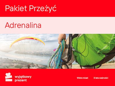 Wyjątkowy prezent Pakiet Przeżyć Adrenalina