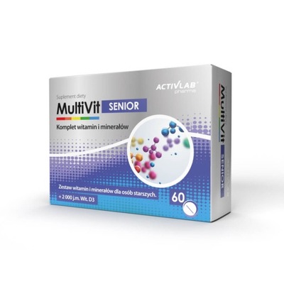 MultiVit Senior 60 tabletek Witaminy i Minerały
