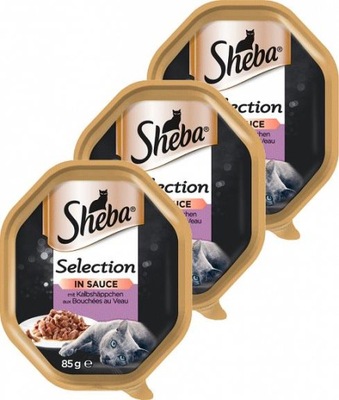 SHEBA SELECTION IN SAUCE CIELĘCINA W SOSIE 22x85g