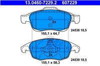 ATE КОЛОДКИ ДИСКОВІ ТОРМОЗНІ ПЕРІД CITROEN C4 PICASSO CITROEN BERLINGO фото