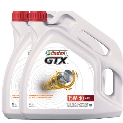 МАСЛО МОТОРНОЕ CASTROL GTX 15W-40 A3B3 4L + 4L