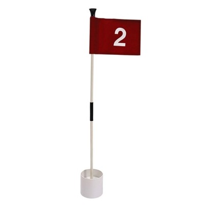 Golf Putting Green Flag i Hole Cup Ćwiczenie Driving Range Putt numer 2