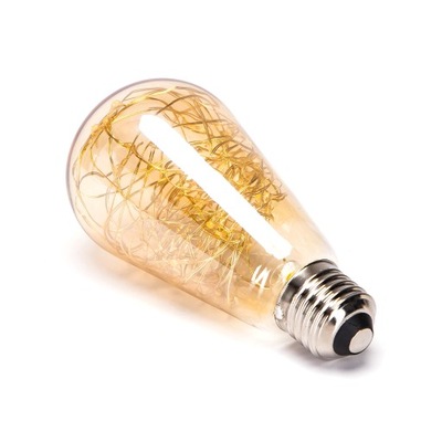 ŻARÓWKA dekoracyjna OZDOBNA retro EDISON ST64 E27 AMBER