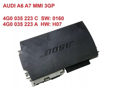 STIPRINTUVAS BOSE AUDI A6 A7 MMI 3GP 4G0035223C / 4G0035223A / 4G0035223A 