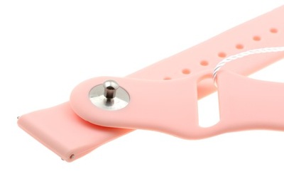 Silikonowy pasek do zegarka smartwatcha różowy 20 mm