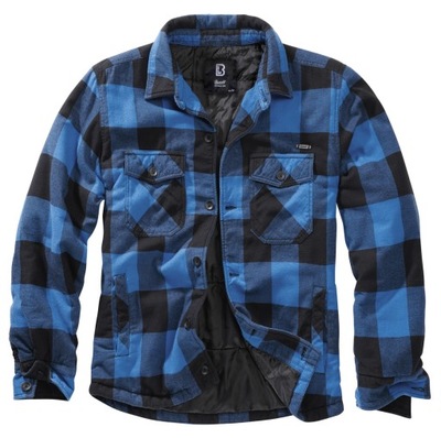 Bunda Brandit Lumberjacket black/blue XXL