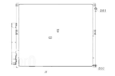 ABAKUS CONDENSADOR DE ACONDICIONADOR TOYOTA LAND CRUISER PRADO FJ120 03-08  