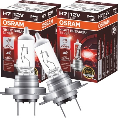 POTENTE LUCES H7 OSRAM NIGHT BREAKER SILVER AUDI A3 8P 8V A4 B5 B6 B7 B8 A5  