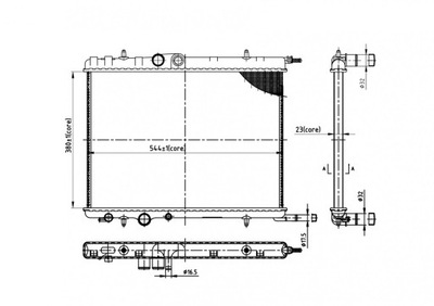 РАДІАТОР PEUGEOT 307 2.0,1.4/2.0HDI 01-