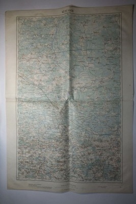 Mapa Łuck, Torczyn, Ołyka, Sokul, 1915 r. WOŁYŃ, POLESIE