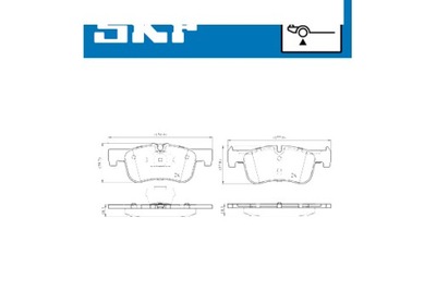 SKF КОЛОДКИ ТОРМОЗНЫЕ BMW 1 1 F20 2