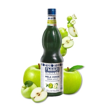 Fabbri Syrop o Smaku Zielonego Jabłka JABŁKOWY 1000 ml