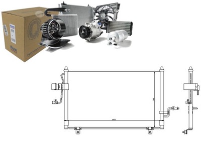 КОНДЕНСАТОР РАДИАТОР КОНДИЦИОНЕРА NIS94455 NISSENS