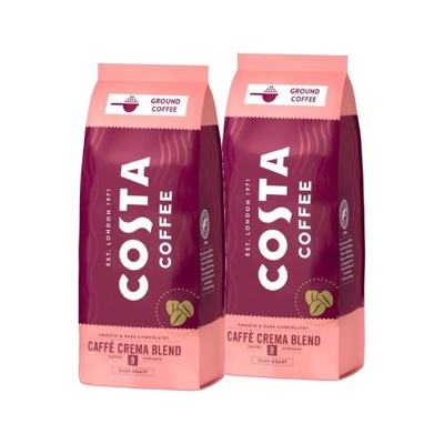 Kawa mielona Costa Coffee Crema Blend 2x500g