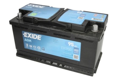 BATERÍA EXIDE AGM 95AH 850A START LUZ DE FRENADO EK950 MOZLIWY TRANSPORTE ADICIONAL MONTAJE  