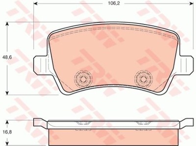 TRINKELĖS STABDŽIŲ GAL. VOLVO V70/S80/RANGE ROVER 