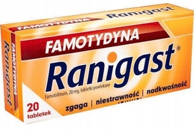Famotydyna Ranigast, 20 tabl.