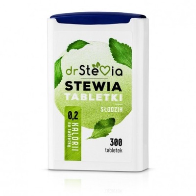 drStevia słodzik stewia w tabletkach 300 tabletek szt ze stewii wygodna