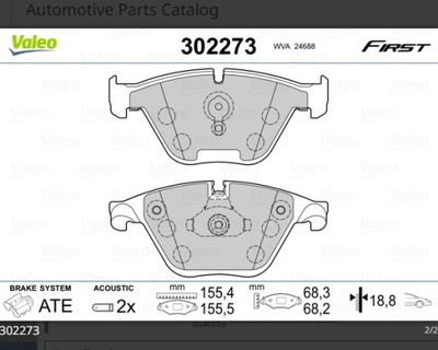 PADS HAMULC. BMW 5 F10 10- FRONT  