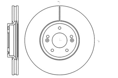 Remsa тормозные диски тормозные 2szt hyundai santa fe i 2.7 фото №1