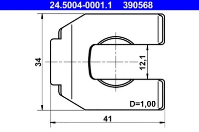 SOPORTE CABLES DE FRENADO  