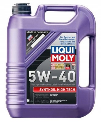 LIQUI MOLY SYNTHOIL HIGH TECH 5W40 5L 1307 1856 LM 