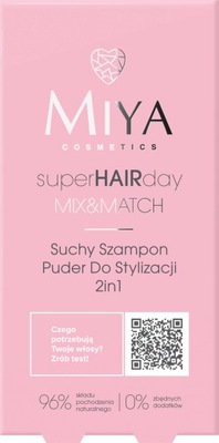 Suchy szampon PUDER do włosów MIYA superHAIRday 10 ml