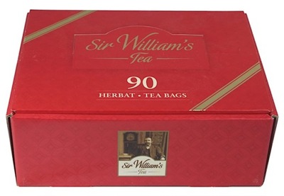 Sir William's 90 herbat w kartonowym prezenterze