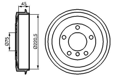 BEBEN DE FRENADO BMW 3 E36 90-98 0 986 477 043 BOS  