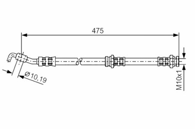 BOSCH CABLE DE FRENADO ELÁSTICO PARTE DELANTERA IZQUIERDA/DERECHA MAZDA 121 I 121 II DEMIO  