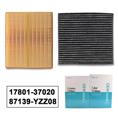 Engine Cabin Pollen Air Filter 17801-37020 87139-YZZ08 For Toyota Pr~27994 