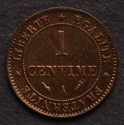 Francja - 1 centime 1896 (A)