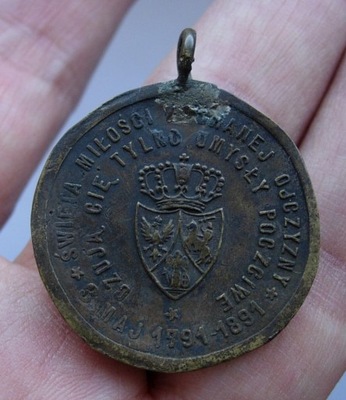 MEDAL 3 MAJ 1891 ROK