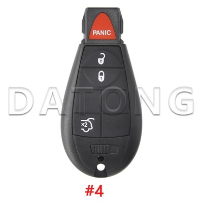 DATONG WORLD CAR REMOTE KEY SHELL CASE PARA JEEP CHEROKEE DODGE 300C ~61301  