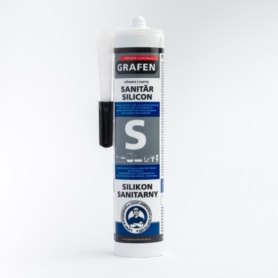 GRAFEN PROFESSIONAL Silikon sanitarny 280 ml czarny