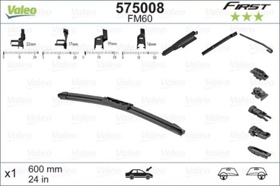 VALEO 575008 LIMPIAPARABRISAS ESCOBILLAS  