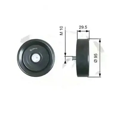 Ролик ремень клиновой t36419 gates hyundai accent фото №1