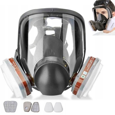 MASKA PRZECIWGAZOWA PEŁNA LAKIERNICZA GAZOWA PEŁNOTWARZOWA 6800 Z FILTREM