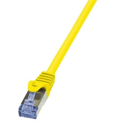 Patchcord Logilink Cq3027S Cat.6A S/ftp 0,50M Żółty