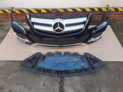 Mercedes glk x204 lift бампер перед хром решітка радіатора решітка радіатора led ксенон+ захист фото №1