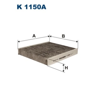 FILTR, VENTILACIÓN PRZESTRZENI PASAZERSKIEJ FILTRON K 1150A  