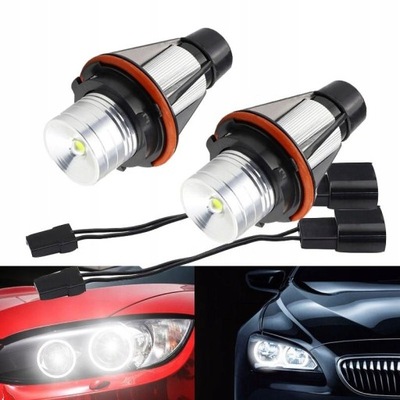 2X DIODO LUMINOSO LED MARKER ANILLOS 10W DO BMW E39 E87 E53 E60 E65  