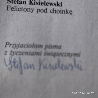 Stefan Kisielewski - autograf Res Publica