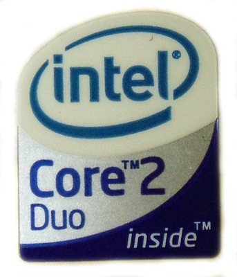 Naklejka INTEL CORE 2 DUO 10x12mm [210]