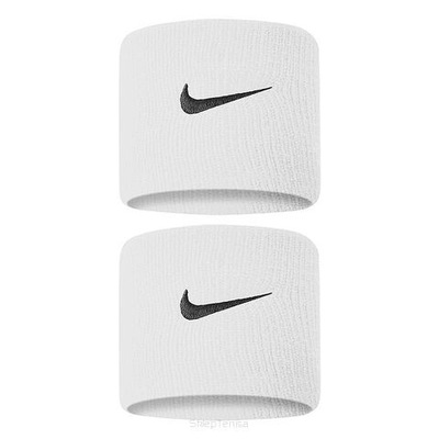 Frotka tenisowa Nike Swoosh Wristbands biała