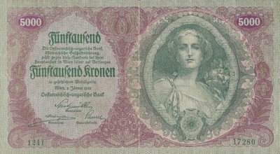 Austria - 5000 Koron - 1922 - P79