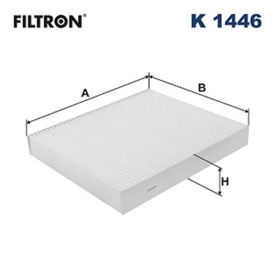 FILTR, VENTILACIÓN PRZESTRZENI PASAZERSKIEJ FILTRON K 1446  