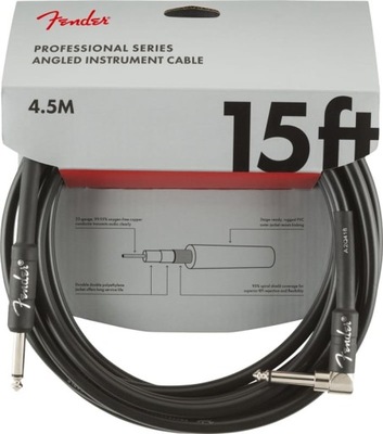 Fender Professional 15 ANG BLK kabel instr 4,5m