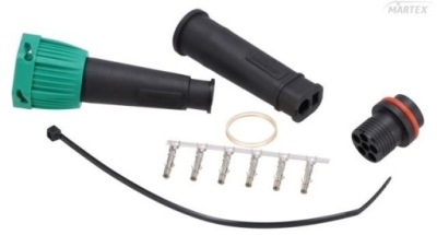 Штекер elekt. 6-половина байонет права зелений wtybajonetp6pin фото №1