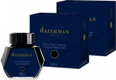 Atrament Waterman 2x50ml czarny dwupak